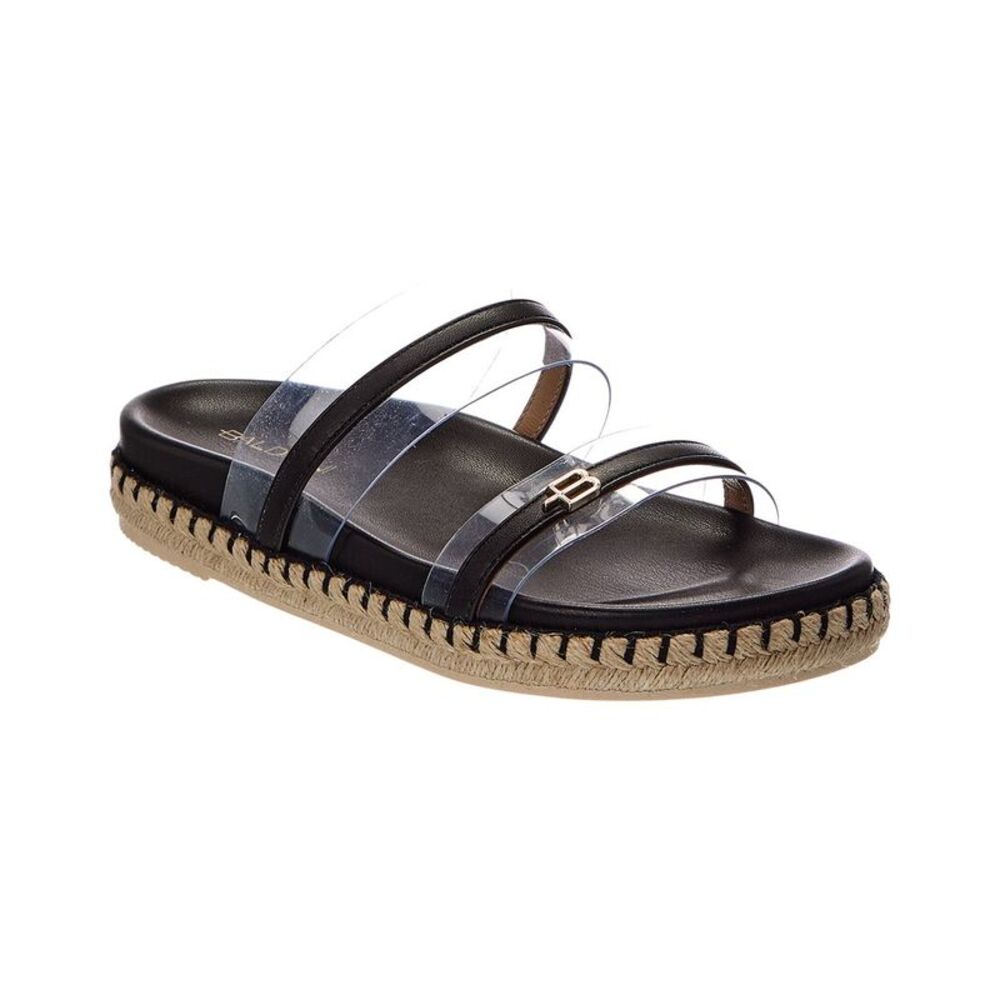 Baldinini Leather Sandal, Black